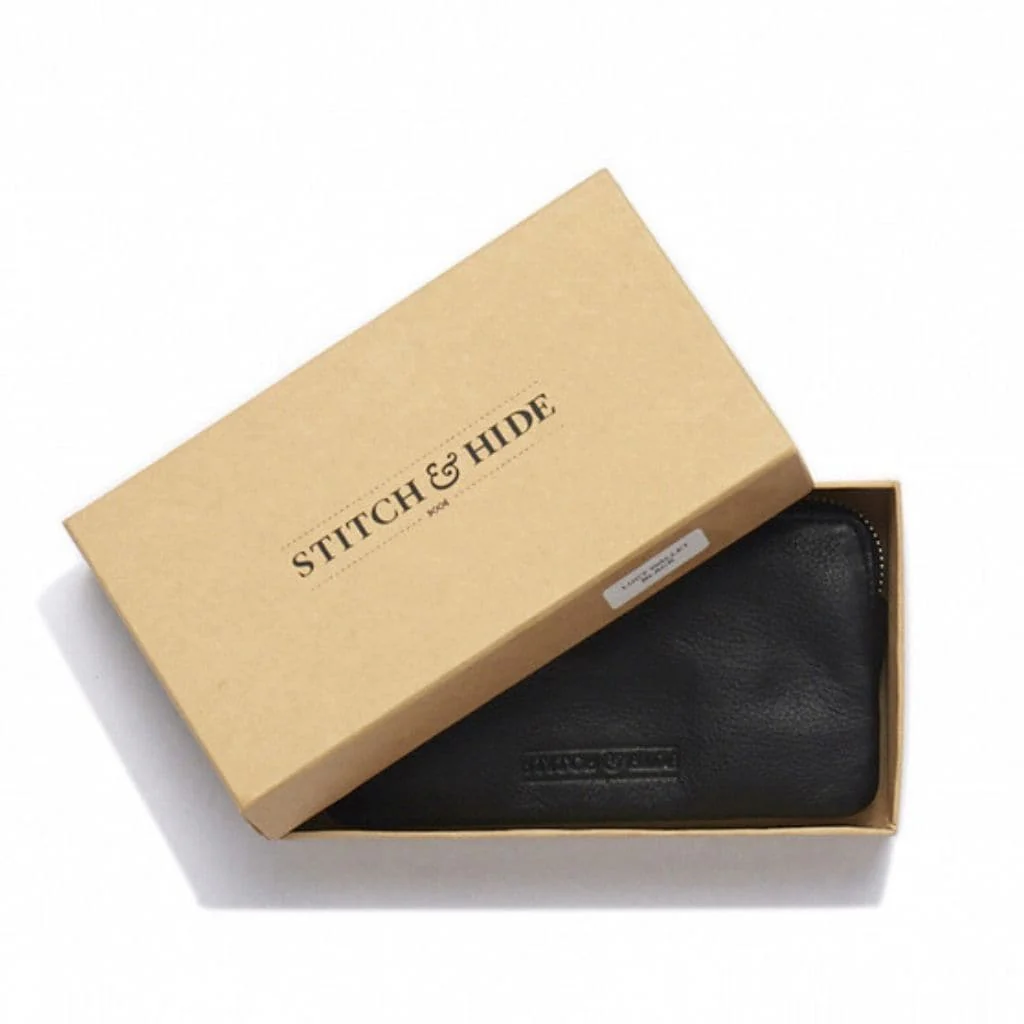 Stitch & Hide Lucy Pouch Wallet - Black - Image 3