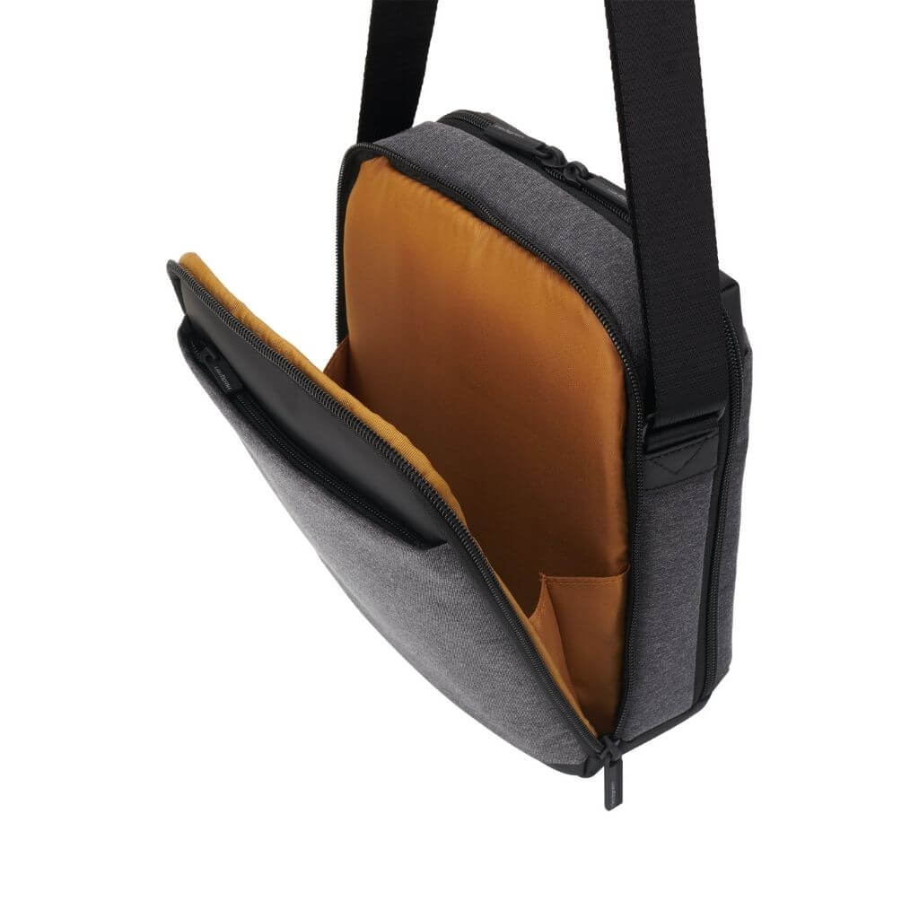 Hedgren Inc Crossbody Vertical 10" Pouch / Bag RFID Grey - Image 3