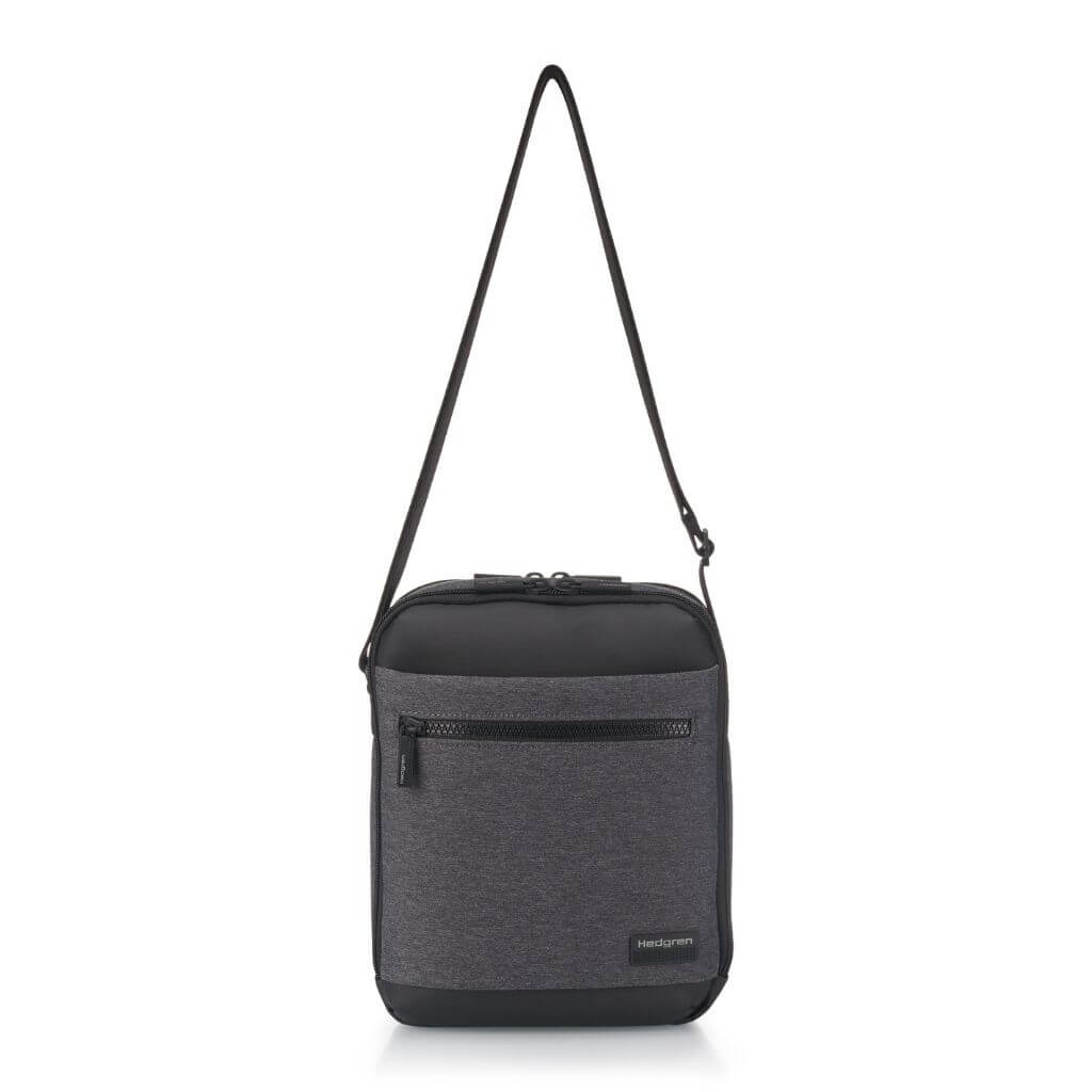 Hedgren Inc Crossbody Vertical 10" Pouch / Bag RFID Grey - Image 6