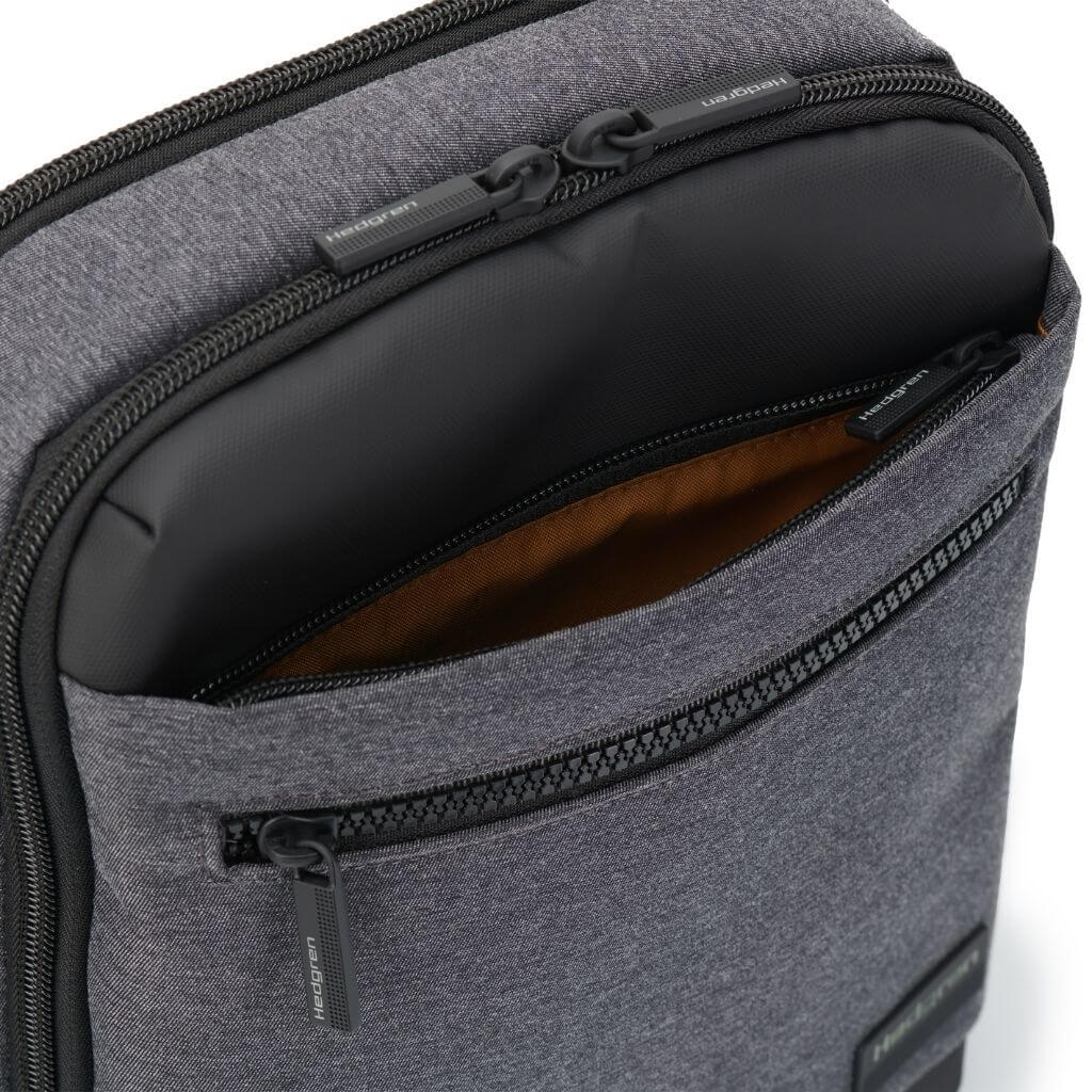 Hedgren Inc Crossbody Vertical 10" Pouch / Bag RFID Black - Image 10