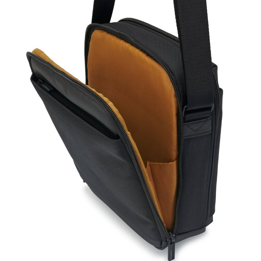 Hedgren Inc Crossbody Vertical 10" Pouch / Bag RFID Black - Image 3