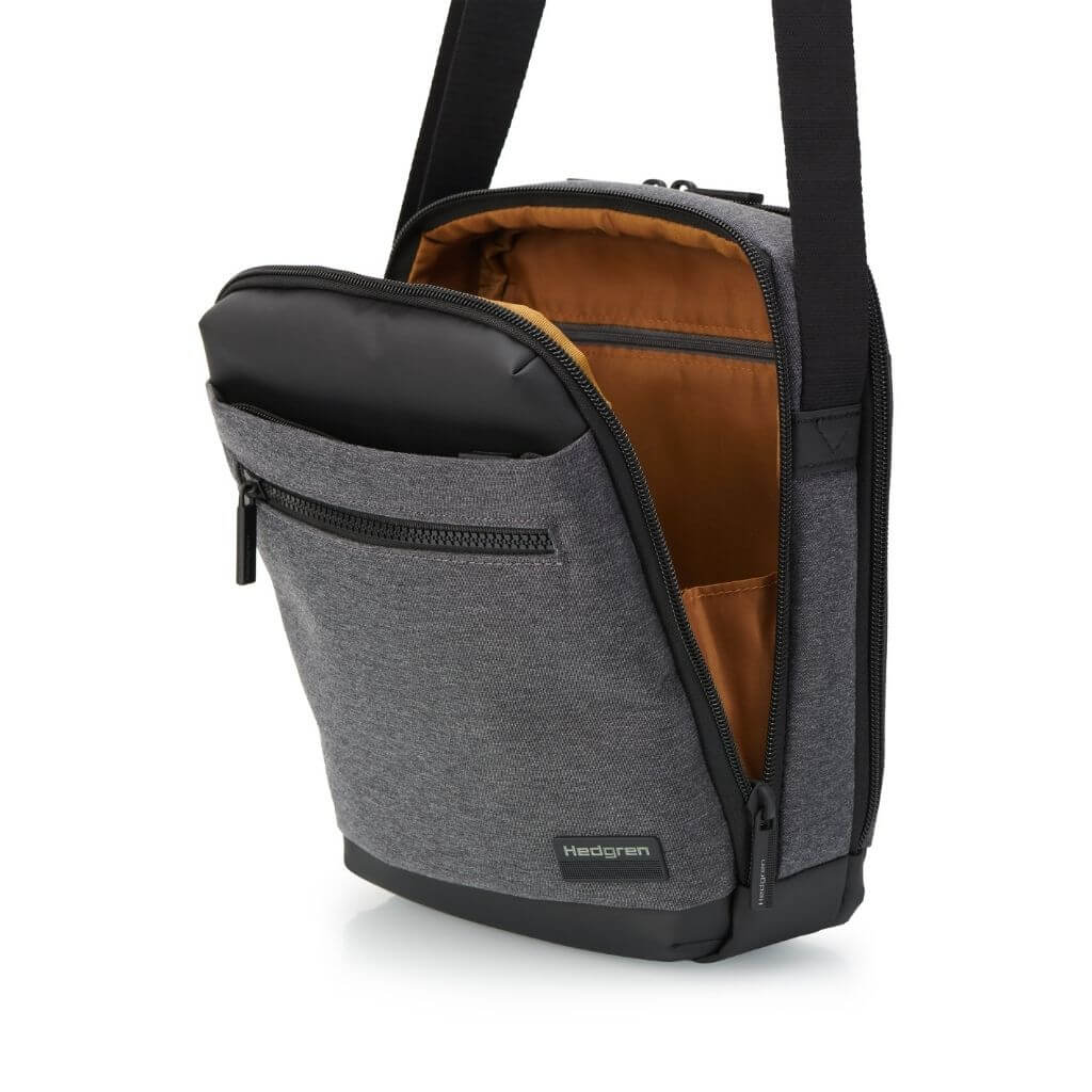 Hedgren Inc Crossbody Vertical 10" Pouch / Bag RFID Black - Image 8