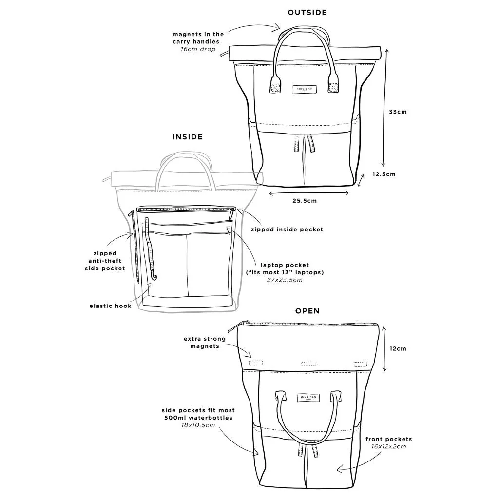 Kind Bags Hackney Medium Backpack - Yellow - Image 12