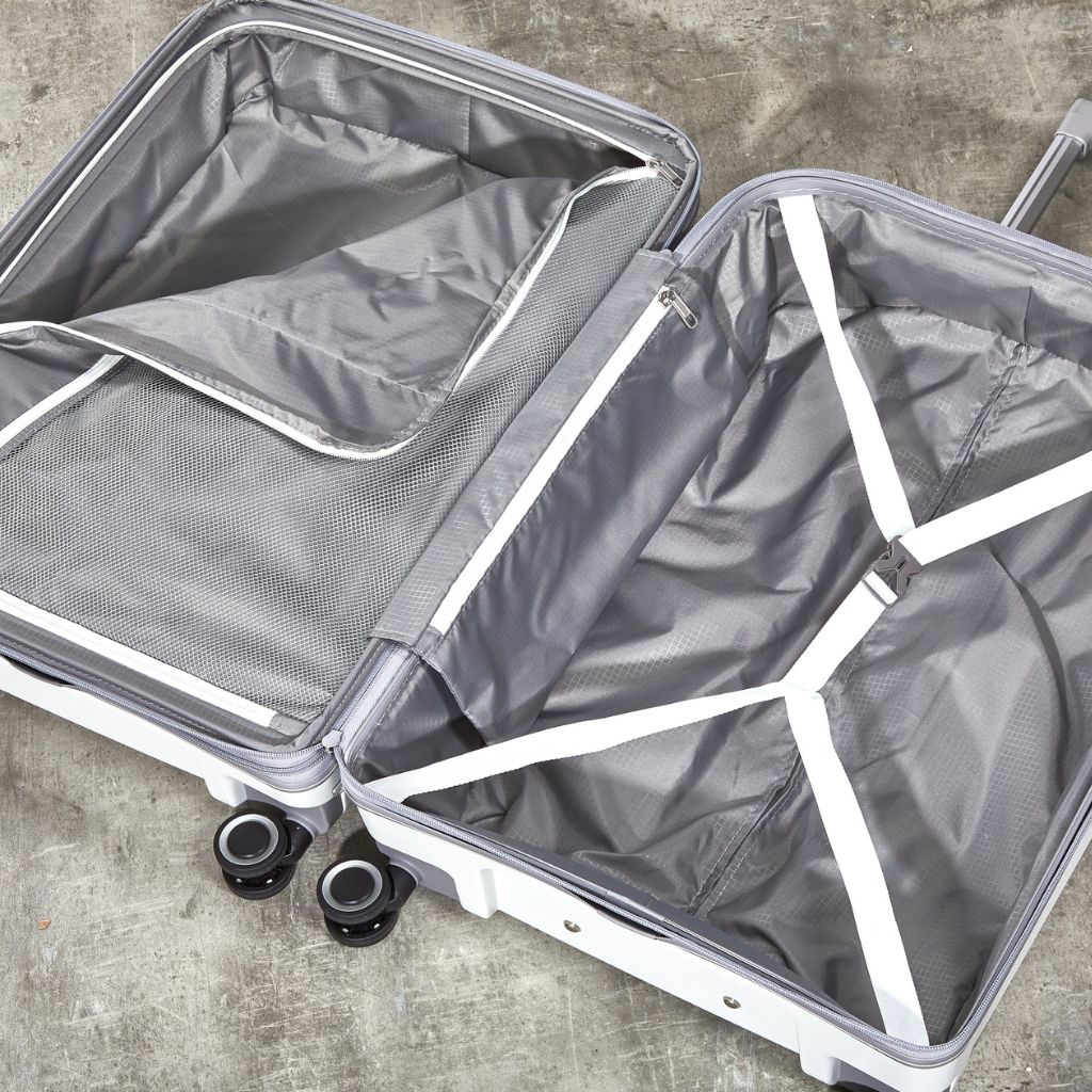 Rock Sunwave 54cm Carry On Hardsided Luggage - White - Image 5