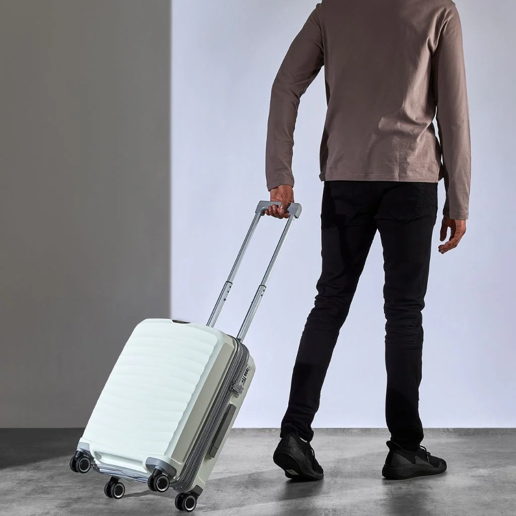 Rock Sunwave 54cm Carry On Hardsided Luggage - White - Image 8