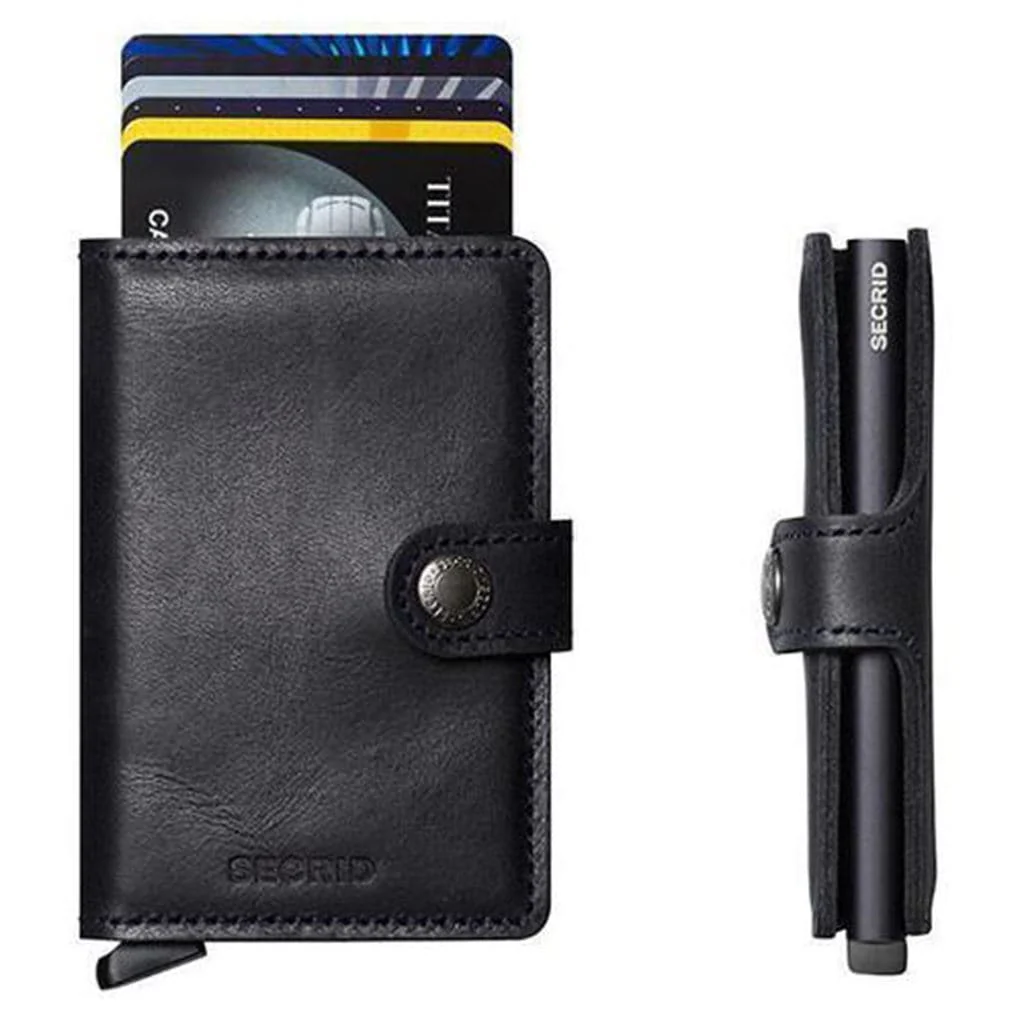 Secrid Miniwallet - Vintage Black Leather - Image 3