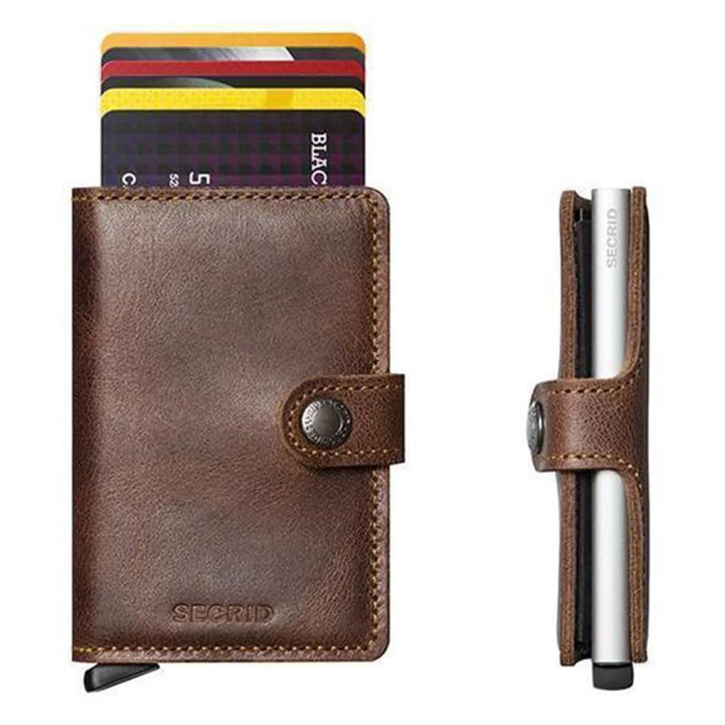 Secrid Miniwallet - Vintage Brown Leather - Image 3