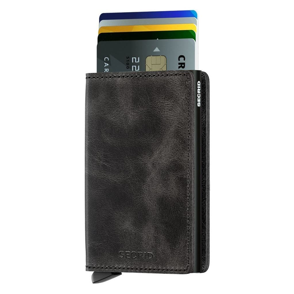 Secrid Slimwallet - Vintage Black Leather - Image 3
