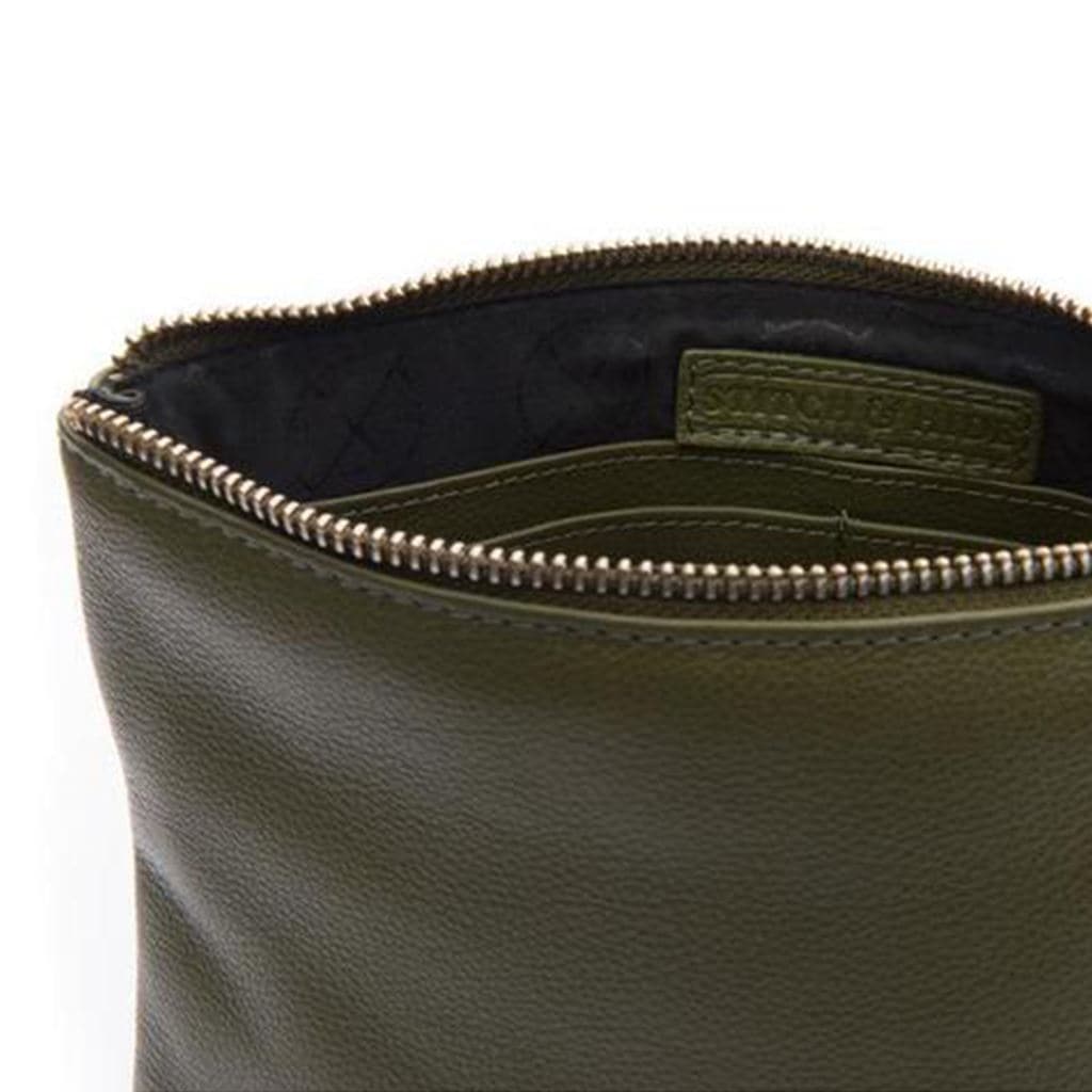 Stitch & Hide Cassie Clutch - Olive - Image 3