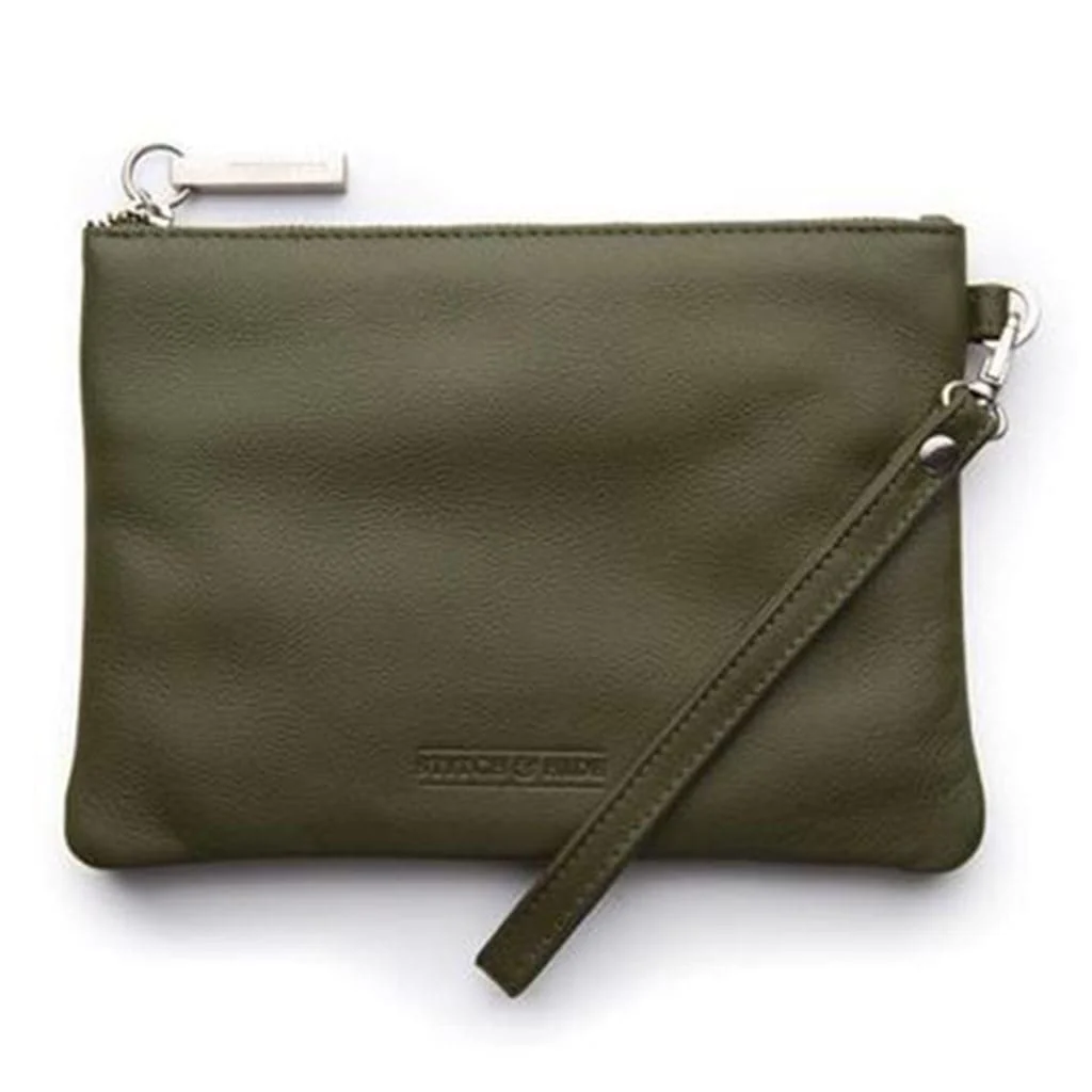 Stitch & Hide Cassie Clutch - Olive - Image 4
