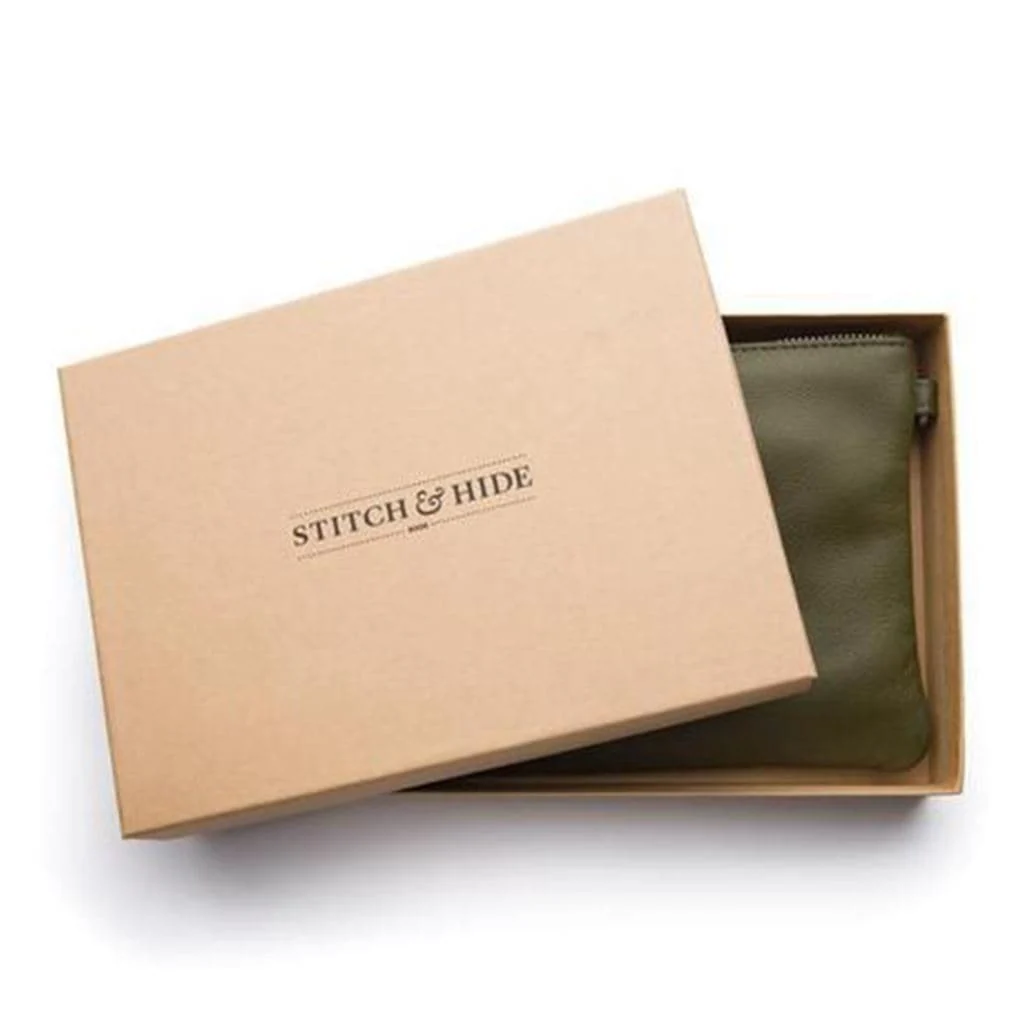 Stitch & Hide Cassie Clutch - Olive - Image 5